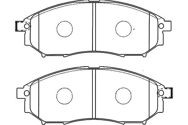 KAVO PARTS Комплект тормозных колодок, дисковый тормоз BP-6583